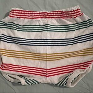 Fin and Vince multi-colored stripe track shorts 18/24m